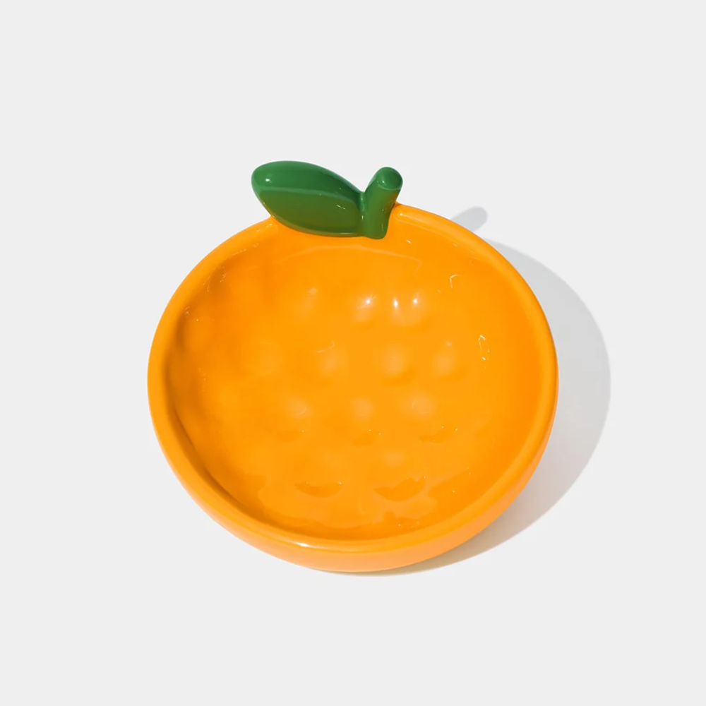 Tangerine Ceramic Pet Bowl - TANK TINKER