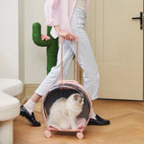 Bubble Pet Carrier (Pink & Transparent) - TANK TINKER