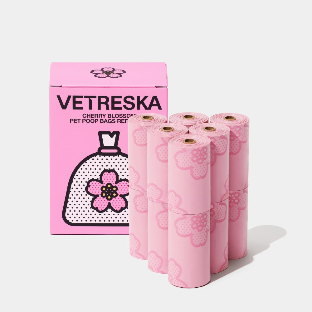 Cherry Blossom Poop Bags & Dispenser - TANK TINKER