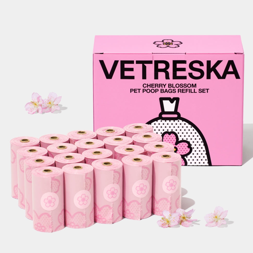 Cherry Blossom Poop Bags & Dispenser - TANK TINKER