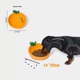 Tangerine Ceramic Pet Bowl - TANK TINKER