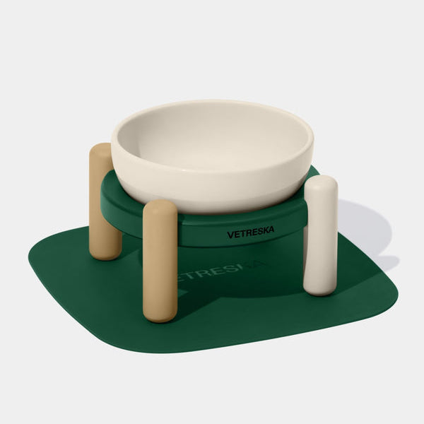 Santal Forest Ceramic Pet Bowl & Mat Set - TANK TINKER