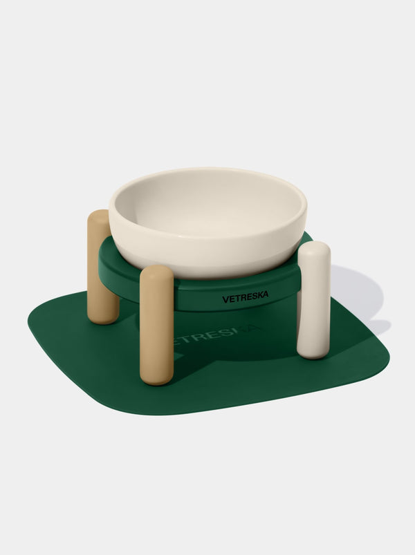 Santal Forest Ceramic Pet Bowl & Mat Set - TANK TINKER