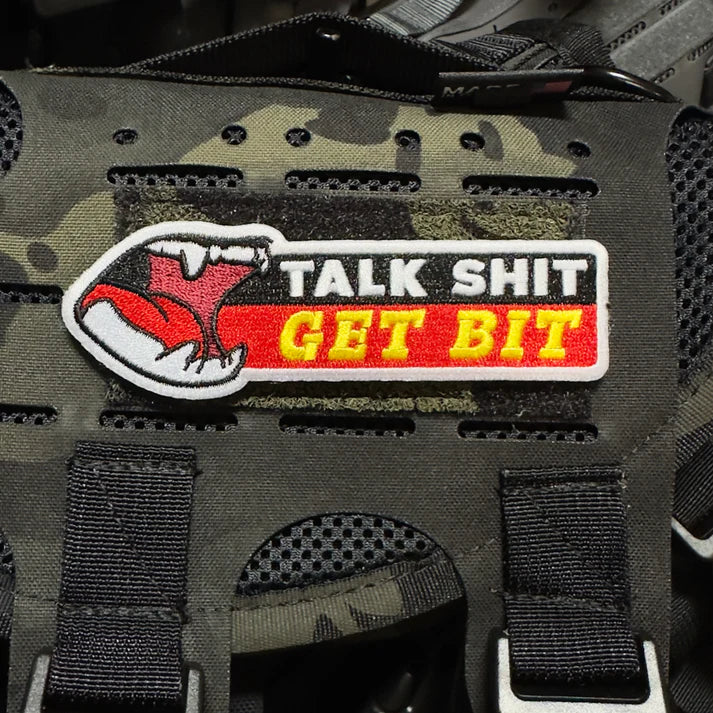 TALK SHIT GET BIT - Morale Patch - TANK TINKER