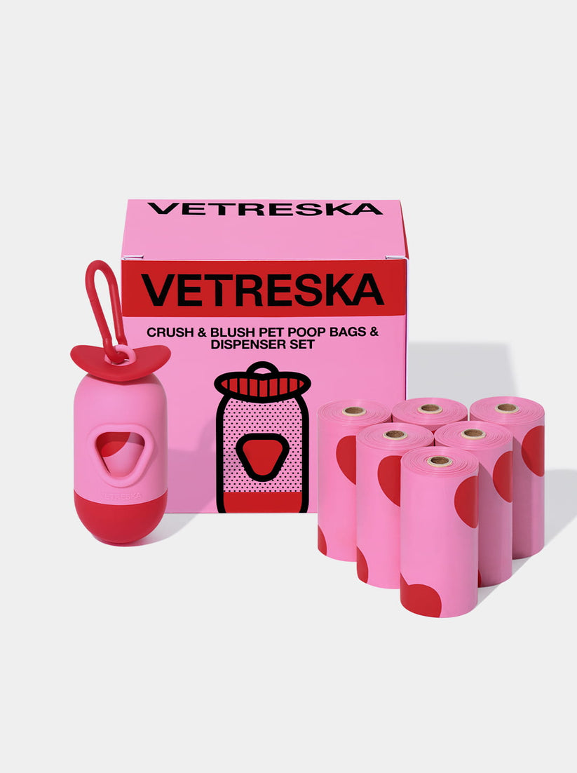 Crush & Blush Pet Poop Bags & Dispenser - TANK TINKER