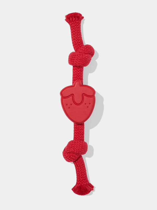 Strawberry Playful Charm Knot Rope Toy - TANK TINKER