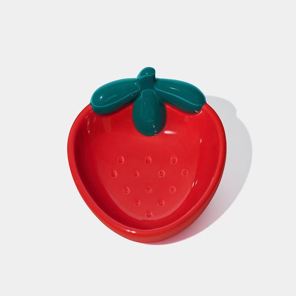 Strawberry Ceramic Pet Bowl - TANK TINKER