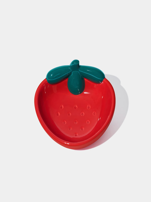 Strawberry Ceramic Pet Bowl - TANK TINKER
