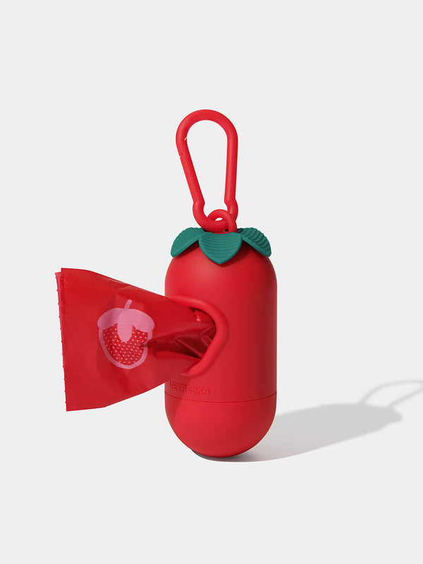 Strawberry Poop Bag & Dispenser - TANK TINKER