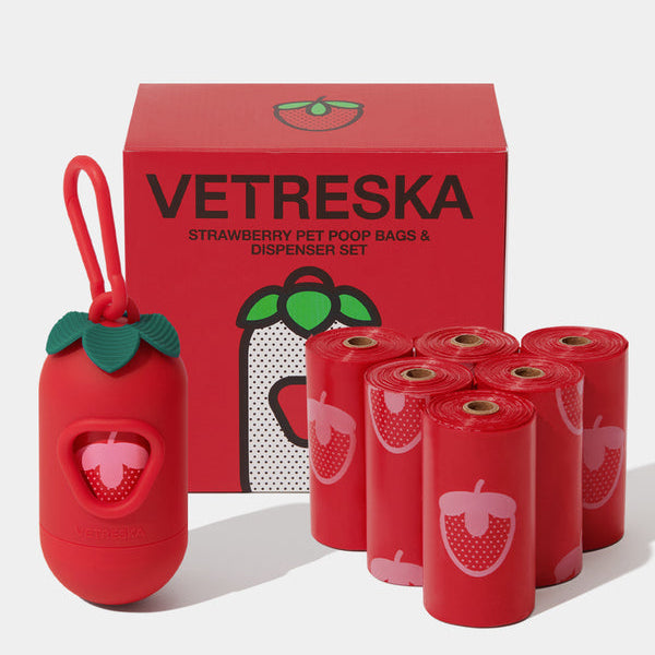 Strawberry Poop Bag & Dispenser - TANK TINKER