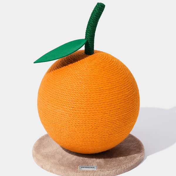 Tangerine Cat Scratching Ball - TANK TINKER