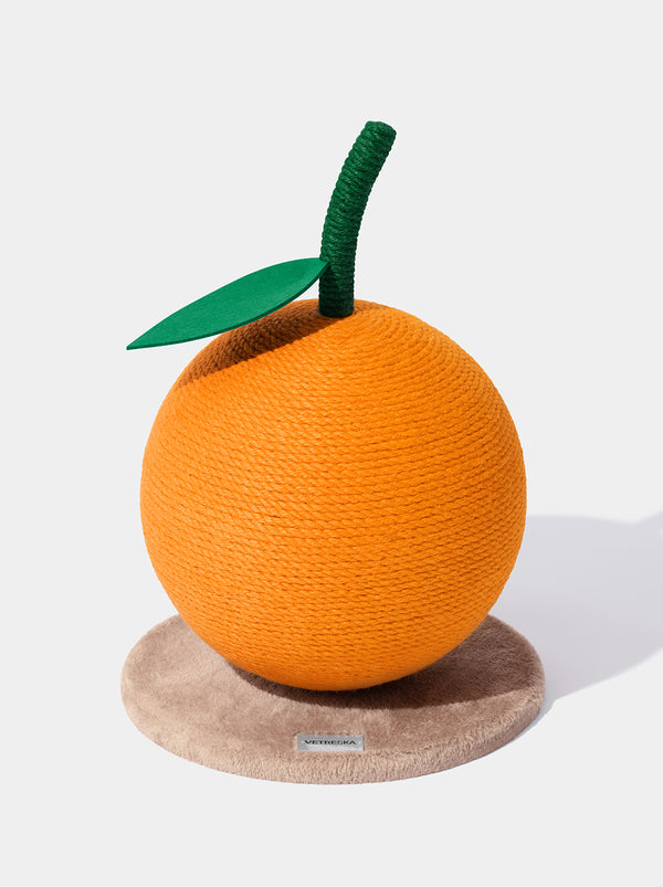 Tangerine Cat Scratching Ball - TANK TINKER