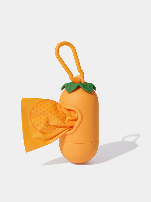 Tangerine Poop Bag & Dispenser - TANK TINKER