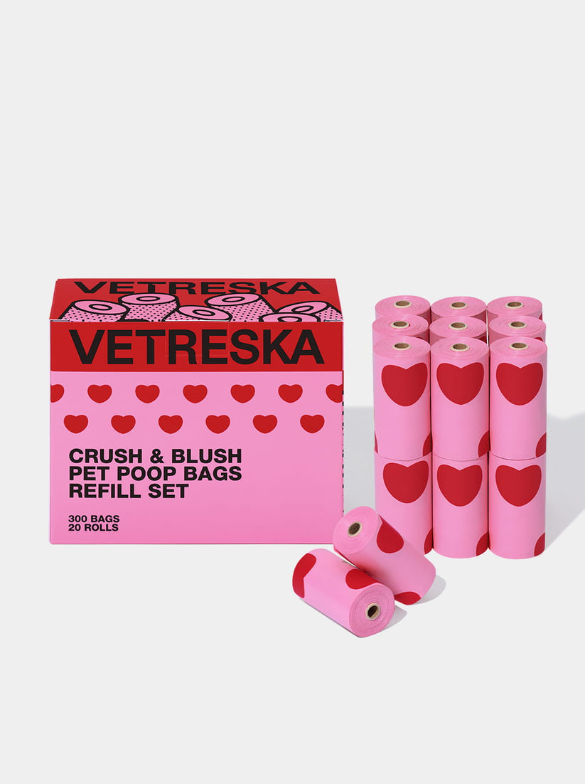Crush & Blush Pet Poop Bags & Dispenser - TANK TINKER