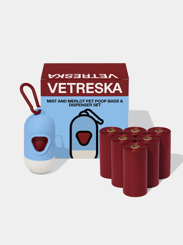 Mist and Merlot Pet Poop Bags & Dispenser - TANK TINKER