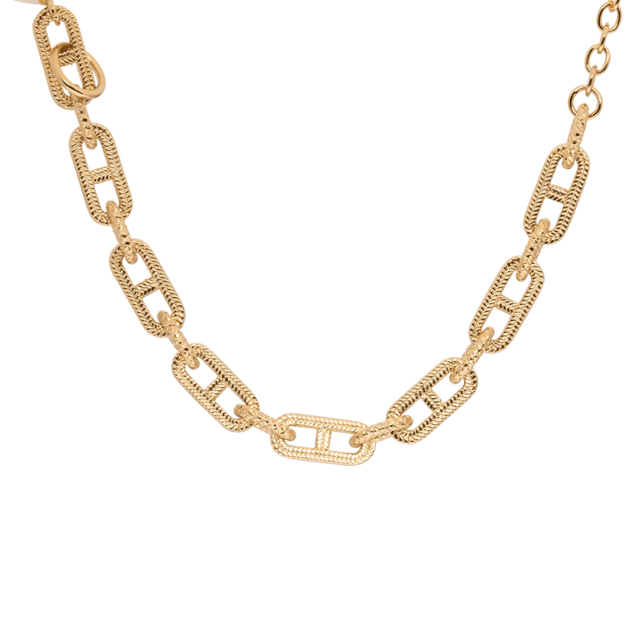 Cormani Gold Tone Chain Dog Necklace Collar - TANK TINKER