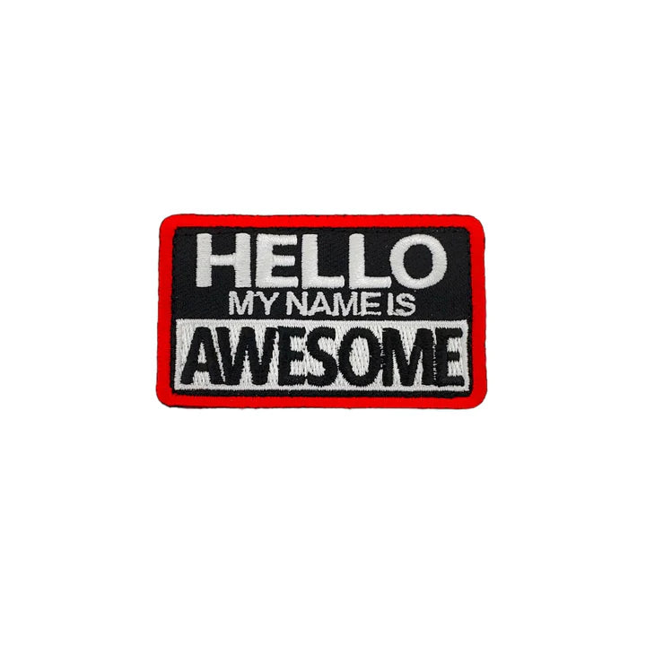 Hello My Name Is Awesome Morale Patch - TANK TINKER