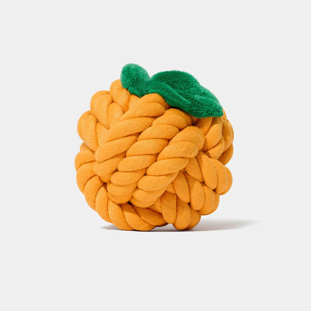 Tangerine Knot Rope Toy - TANK TINKER