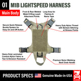 ชุดรัดอกสุนัข M1 Lightspeed Harness Laser Cut
