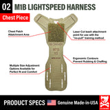 ชุดรัดอกสุนัข M1 Lightspeed Harness Laser Cut