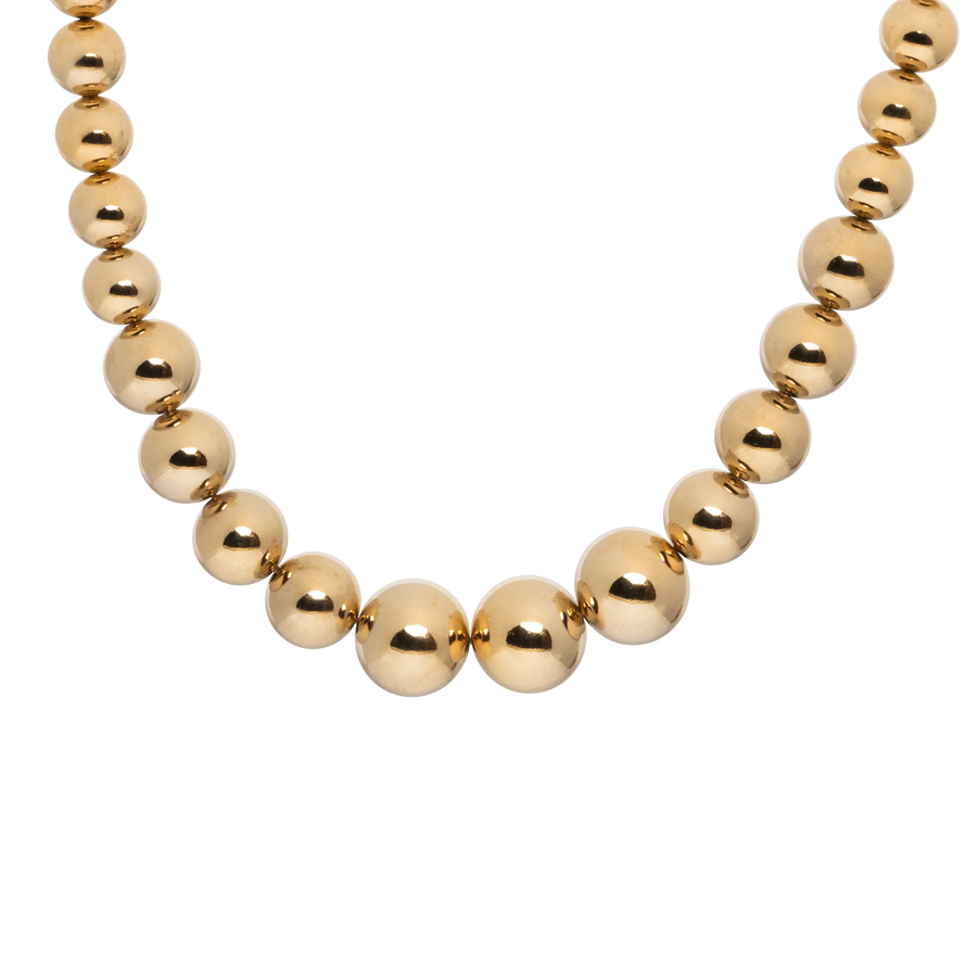 Terabust Gold Tone Spheres Dog Necklace Collar - TANK TINKER